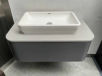 Detremmerie badmeubel 92x49cm met granieten blad en tortu kom - afbeelding 3 van  10