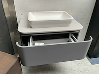 Detremmerie badmeubel 92x49cm met granieten blad en tortu kom - afbeelding 7 van  10