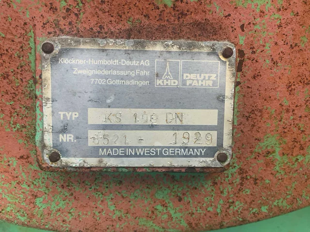 Deutz fahr ks100 hark - afbeelding 7 van  7