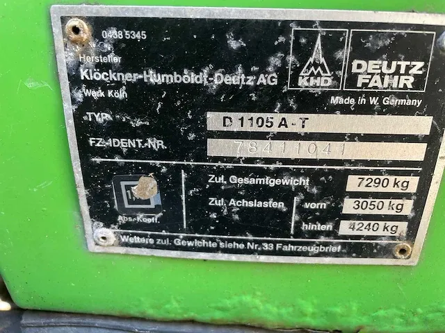 Deutz-fahr star 6,61 vierwielaangedreven landbouwtractor - afbeelding 3 van  13