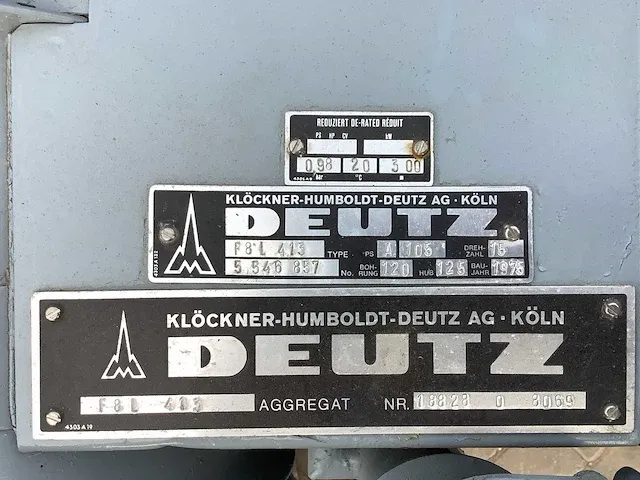 Deutz/stamford noodstroom aggregaat/genarator - afbeelding 15 van  16