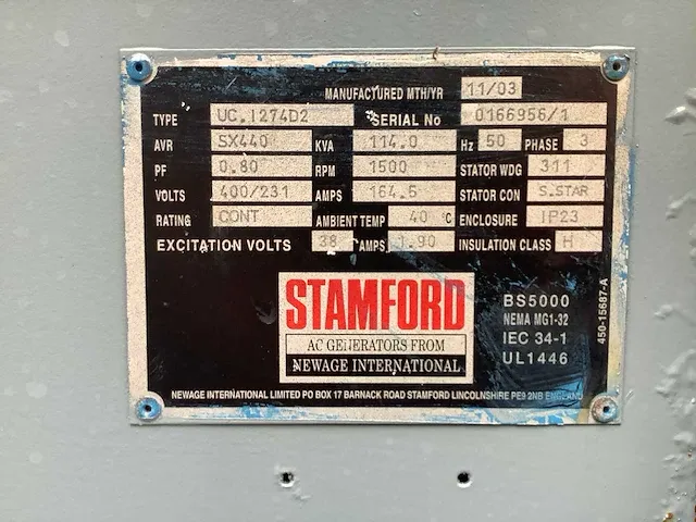 Deutz/stamford noodstroom aggregaat/genarator - afbeelding 16 van  16