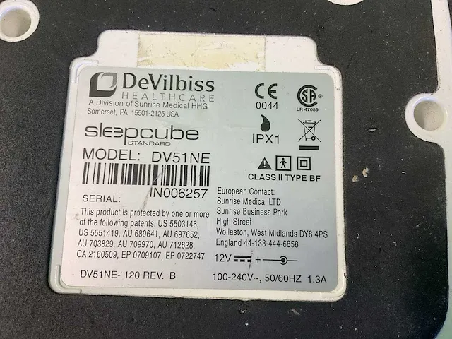 Devilbiss sleepcube beademingsapparatuur - afbeelding 2 van  11