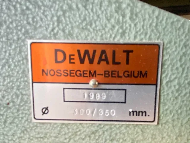 Dewalt - 1600 s - radiaalafkortzaagmachine - 1989 - afbeelding 8 van  11
