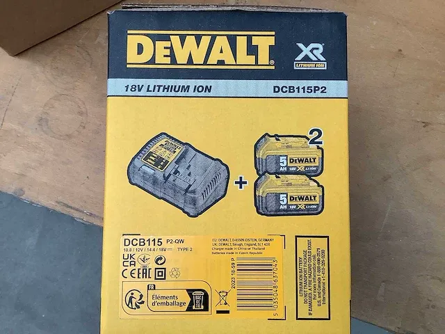Dewalt - dcb115p2 - startersset - afbeelding 2 van  2