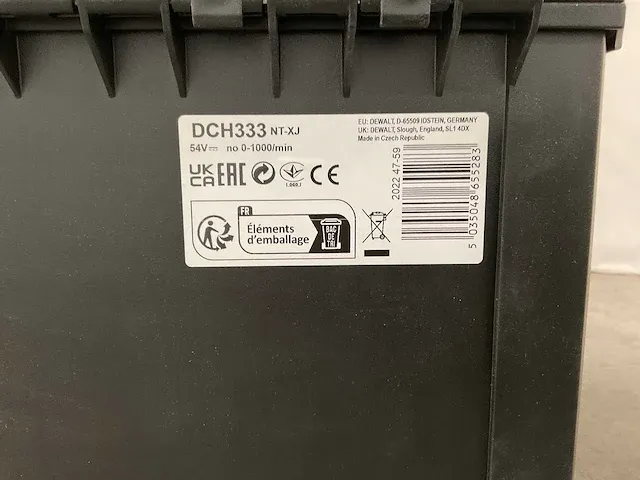 Dewalt - dch333nt-xj - combihamer body - afbeelding 9 van  9