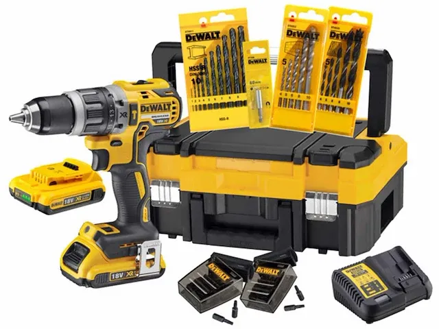 Dewalt - dck796 d2t-qw - accu-schroef / klopboormachine set - afbeelding 1 van  9