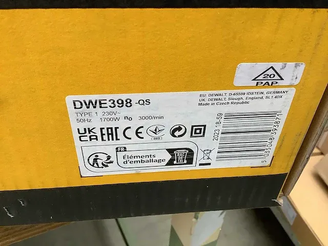Dewalt - dwe398 -qs - alligatorzaag - afbeelding 4 van  4