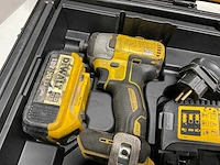 Dewalt - set schroef/klopboormachine, slagmoerschroevendraaier, accu, lader (18v) en t-stak koffer - afbeelding 3 van  3