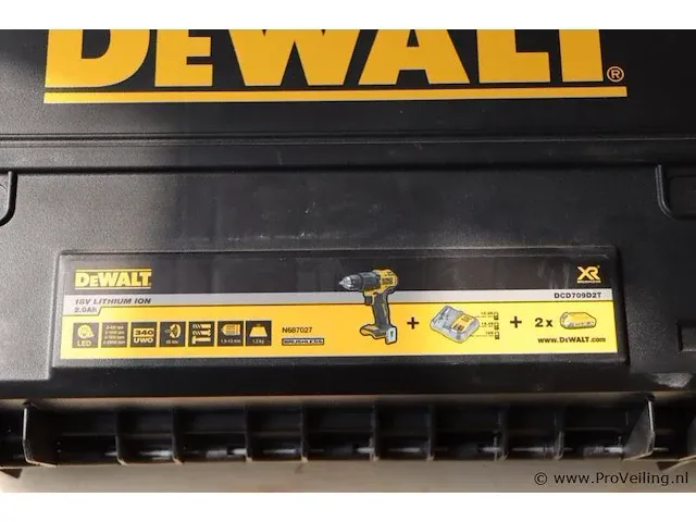 Dewalt accu-klop/schroef-boormachine type dcd7092dt - afbeelding 4 van  4