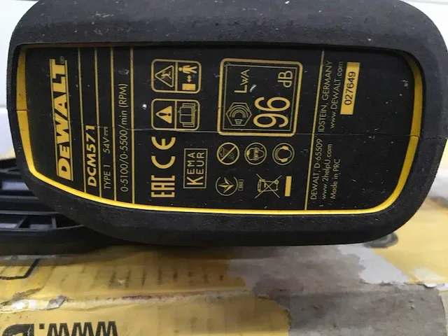 Dewalt brushless dcm571 bosmaaier - afbeelding 2 van  4