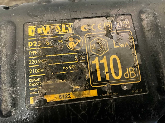 Dewalt d25980 breekhamer - afbeelding 4 van  4