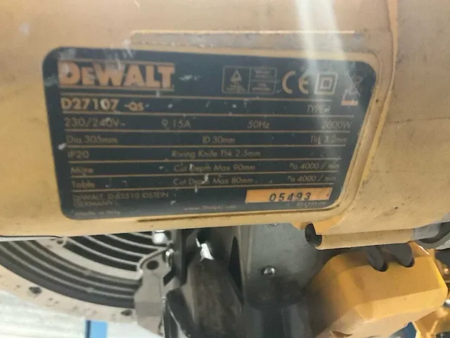 Dewalt d27107 zaagtafel afkortzaag combi - afbeelding 8 van  8