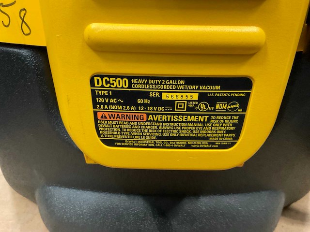 Dewalt dc500 industriële stofzuiger - afbeelding 4 van  5