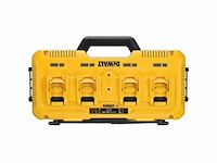 Dewalt dcb104-qw xr 4-poorts snellader accessoire gereedschap - afbeelding 1 van  7