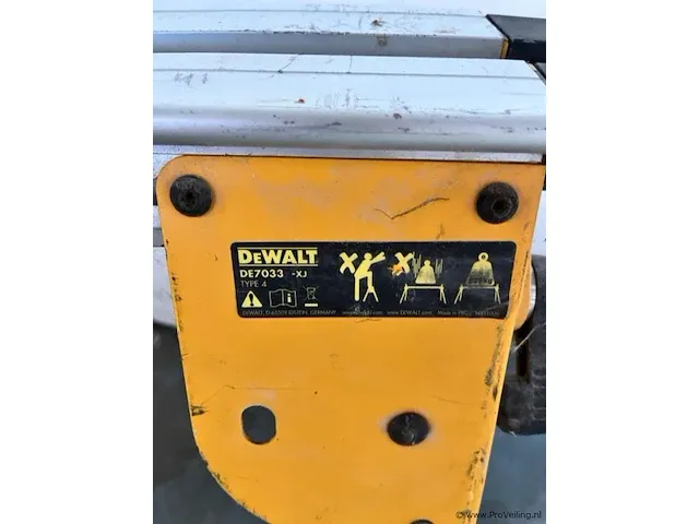 Dewalt de7033 xj onderstel voor afkort/verstekzagen - afbeelding 3 van  7