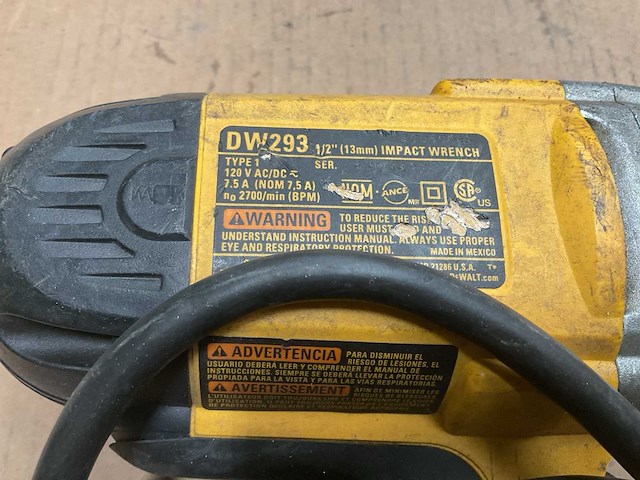 Dewalt dw293 slagmoersleutel - afbeelding 5 van  5