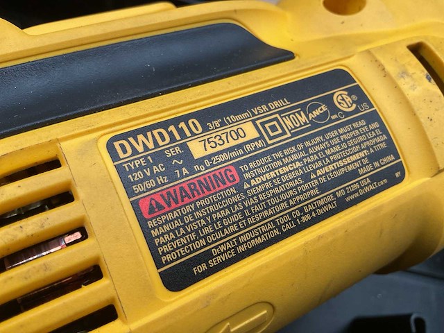 Dewalt dwd110 boormachine (2x) - afbeelding 5 van  7