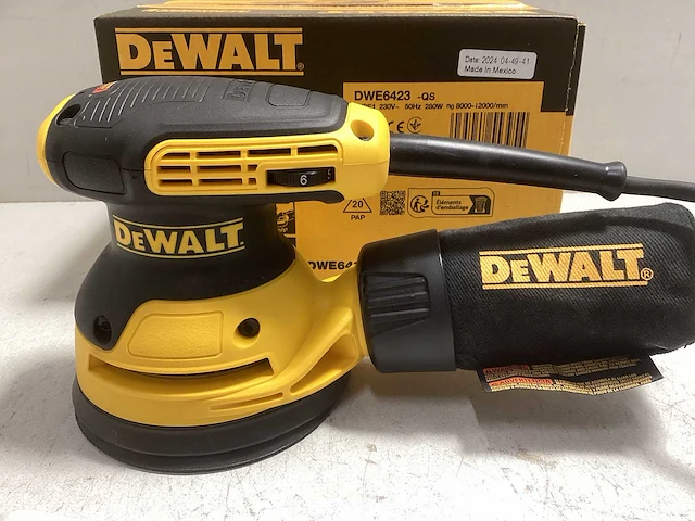 Dewalt dwe6423 excentrische schuurmachine 125mm - 280w - dwe6423-qs - afbeelding 3 van  3