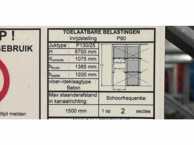 Dexion - inrijstelling 672 europalletplaatsen - afbeelding 11 van  12