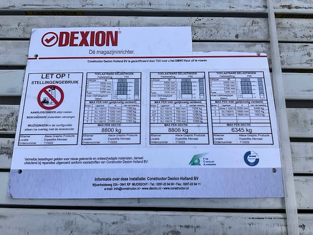 Dexionpalletstelling - afbeelding 3 van  3