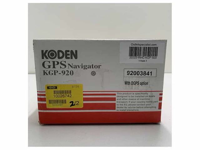 Dgps gps navigator navigation system - kgp -920 - afbeelding 1 van  6