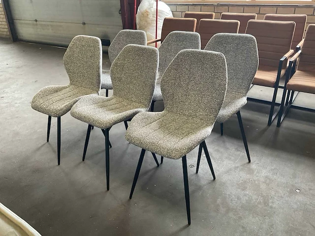 Diam draaibare eetkamerstoel (6x) - afbeelding 1 van  7