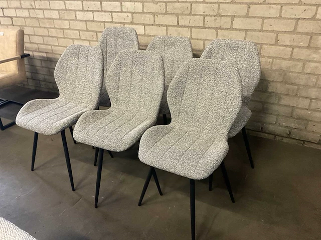 Diam draaibare eetkamerstoel (6x) - afbeelding 1 van  8