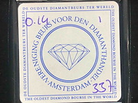 Diamant - 0.14 carat roze briljant geslepen diamant - afbeelding 5 van  5
