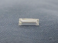 Diamant - 0.21 carat echte baguette geslepen diamant (gecertificeerd) - afbeelding 1 van  4