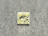 Diamant - 0.23 carat prinses geslepen diamant (gecertificeerd) - afbeelding 1 van  4