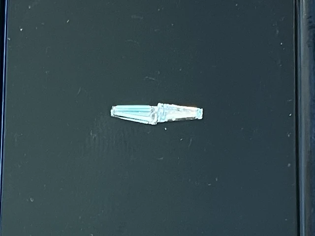 Diamant - 0.25 carat echte baguette geslepen diamanten - afbeelding 1 van  3