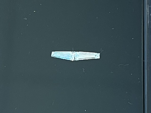 Diamant - 0.25 carat natuurlijke baguette geslepen diamanten - afbeelding 1 van  2