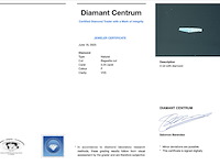 Diamant - 0.25 carat natuurlijke baguette geslepen diamanten - afbeelding 2 van  2
