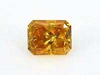 Diamant - 0.26 karaat echte eco-lab diamant intense oranje (gecertificeerd)