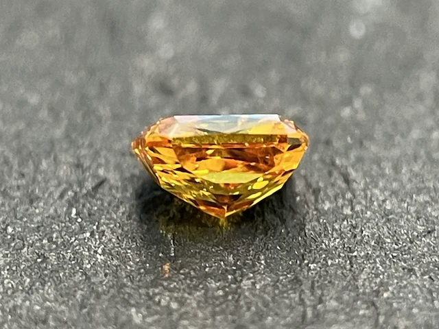 Diamant - 0.29 carat natuurlijk oranje diamant (gecertificeerd) - afbeelding 3 van  6