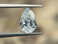 Diamant - 0.29 carat peer geslepen diamant (gecertificeerd) - afbeelding 2 van  7