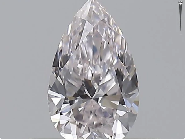 Diamant - 0.30 carat natuurlijke roze diamant (gecertificeerd) - afbeelding 1 van  6
