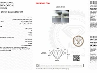 Diamant - 0.30 karaat briljant geslepen diamant (gecertificeerd) - afbeelding 2 van  4