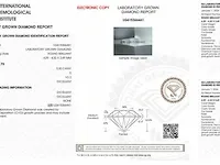 Diamant - 0.30 karaat diamant (igi gecertificeerd) - afbeelding 3 van  4