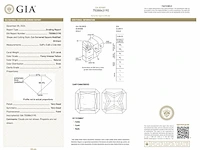Diamant - 0.31 carat fancy geel vierkant briljant geslepen diamant met een gia certificaat (gecertificeerd) - afbeelding 3 van  5