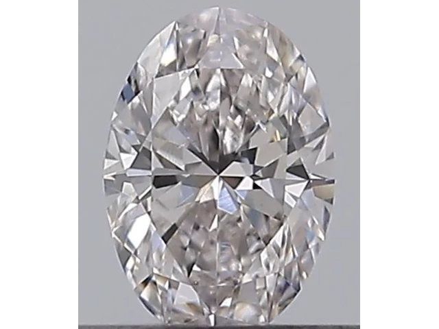 Diamant - 0.31 carat roze ovaal geslepen diamant met een gia certificaat (gecertificeerd) - afbeelding 1 van  3