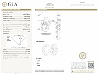 Diamant - 0.31 carat roze ovaal geslepen diamant met een gia certificaat (gecertificeerd) - afbeelding 3 van  3