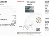 Diamant - 0.31 karaat briljant diamant (igi gecertificeerd) - afbeelding 3 van  5