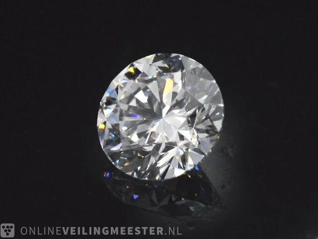 Diamant - 0.32 karaat briljant geslepen diamant (gecertificeerd) - afbeelding 1 van  5