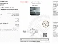 Diamant - 0.36 karaat briljant diamant (gecertificeerd) - afbeelding 3 van  4