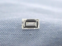 Diamant - 0.37 carat echte baguette geslepen diamant (gecertificeerd) - afbeelding 1 van  4