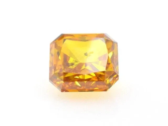 Diamant - 0.41 karaat echte eco-lab diamant intense oranje (gecertificeerd) - afbeelding 1 van  2