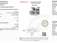 Diamant - 0.42 karaat briljant geslepen diamant (gecertificeerd) - afbeelding 3 van  3