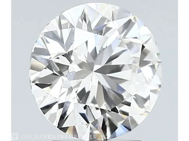 Diamant - 0.42 karaat briljant geslepen diamant (gecertificeerd) - afbeelding 1 van  5